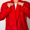 Vintage red wool Cashmere Blazer