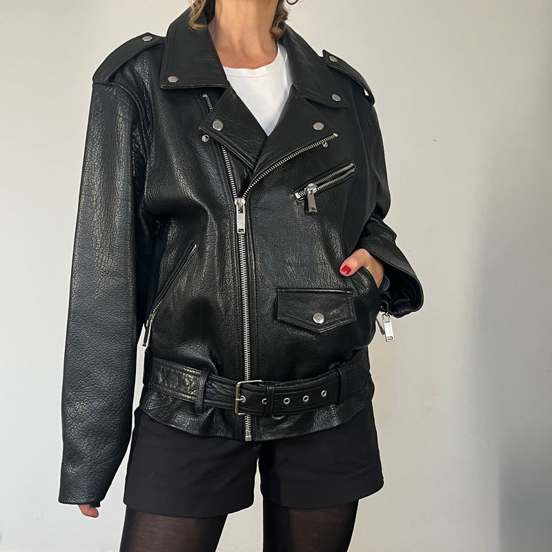 Vintage Motorcycle Biker leather jacket