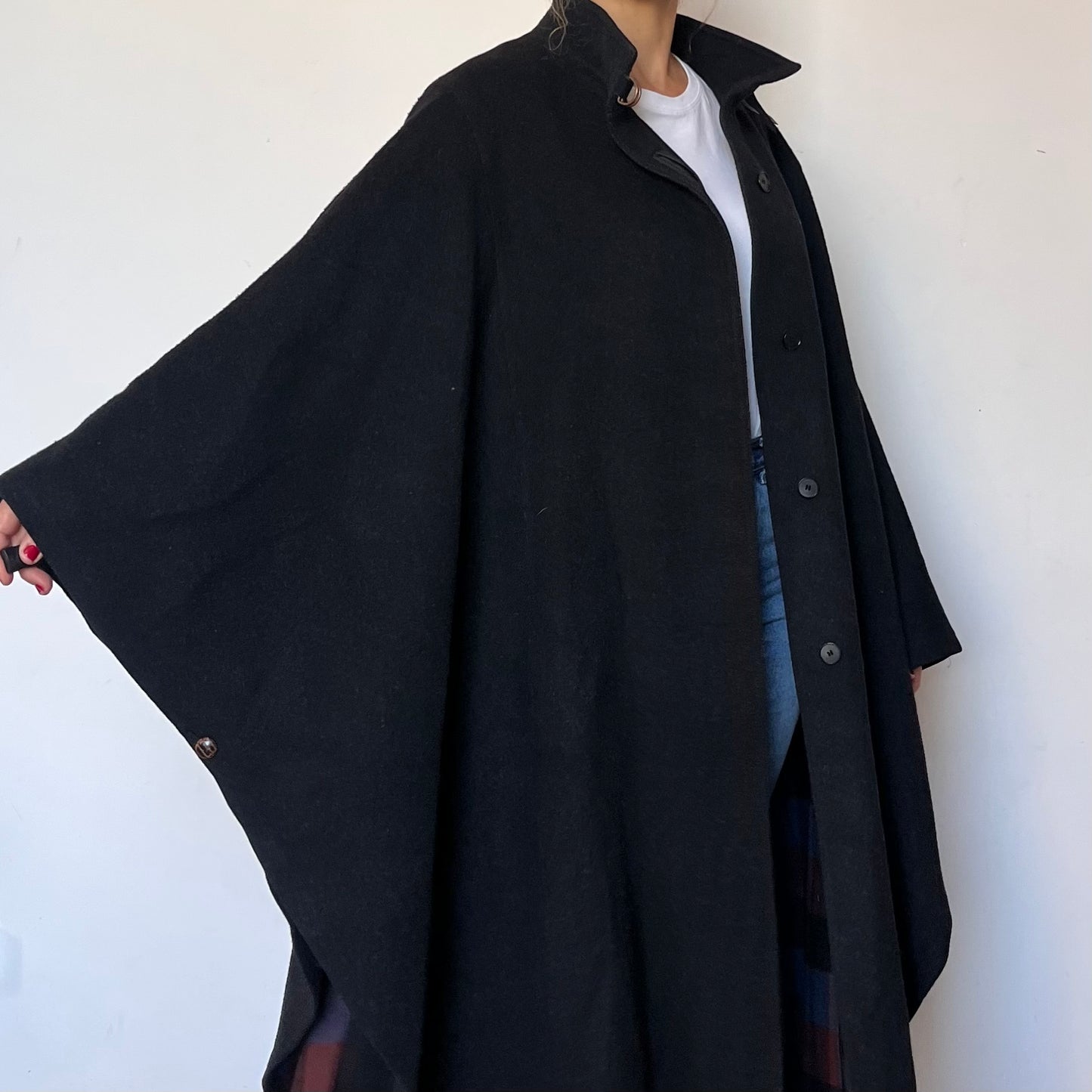 Vintage Wool Loden Cape