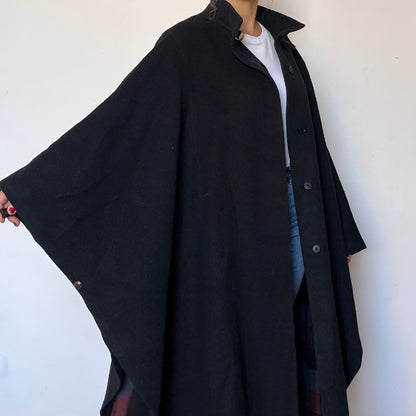 Vintage Wool Loden Cape