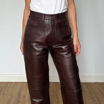 Brown Leather trousers