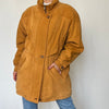 Vintage Suede Leather parka Jacket