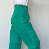 Vintage Green Leather trousers