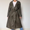 Vintage long trench coat with belt