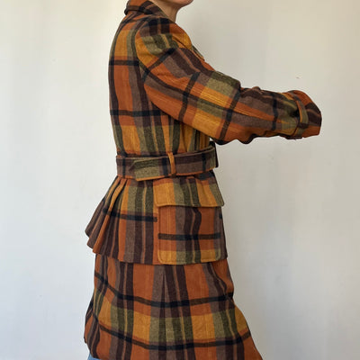 Vintage Plaid Coat by Lee Cooper