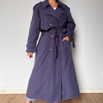Vintage purple Trench Coat