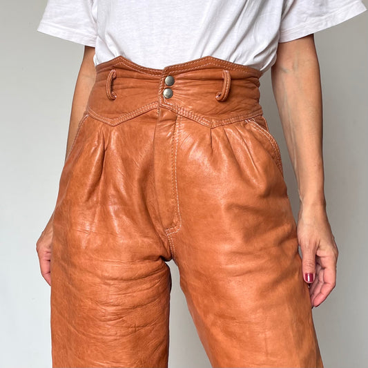 Brown Leather trousers