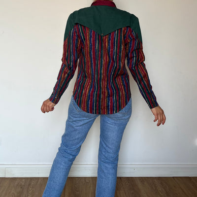 Vintage Western Cotton Blouse by Roughrider