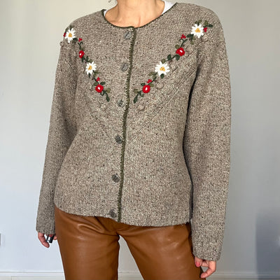 Vintage Austrian knitted cardigan