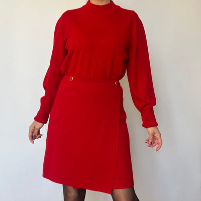 Vintage Two pieces Red Suit