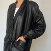 Vintage Leather Blazer Jacket