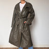 Vintage long trench coat with belt