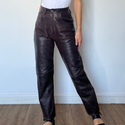 Brown Leather trousers