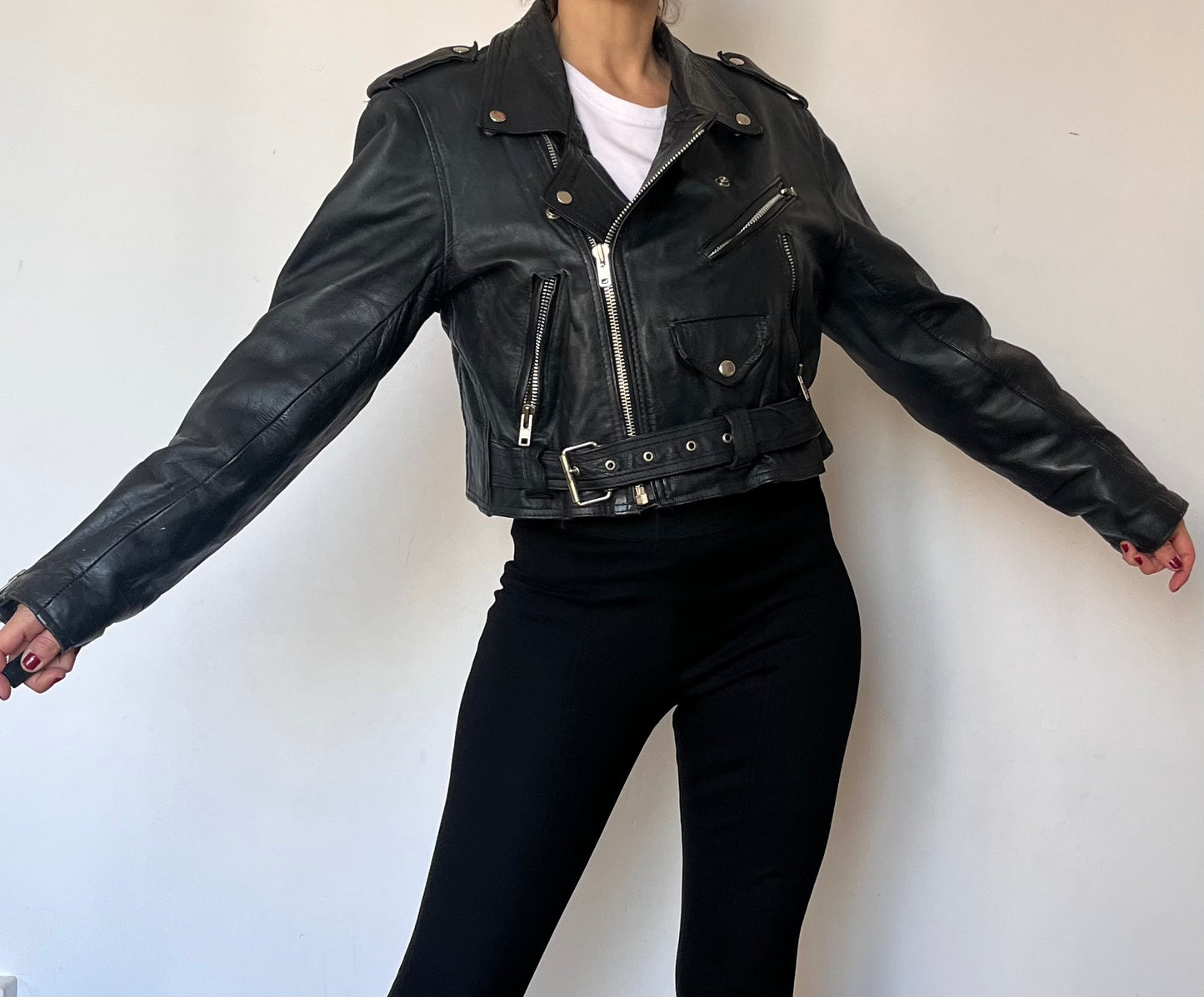 Vintage Biker leather jacket