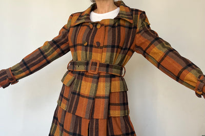 Vintage Plaid Coat by Lee Cooper