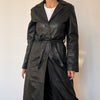 Vintage long trench coat with belt