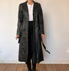 Vintage long trench coat with belt