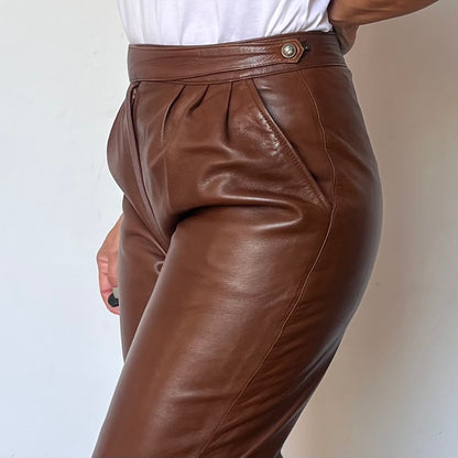 Brown Leather trousers
