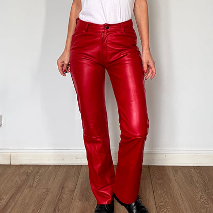 Red Leather trousers