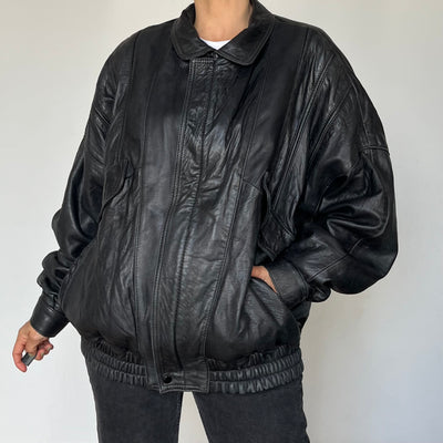 vintage Bomber leather jacket