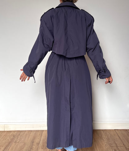 Vintage purple Trench Coat