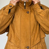 Vintage Suede Leather parka Jacket