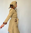 Vintage Trench Coat with belt & hood