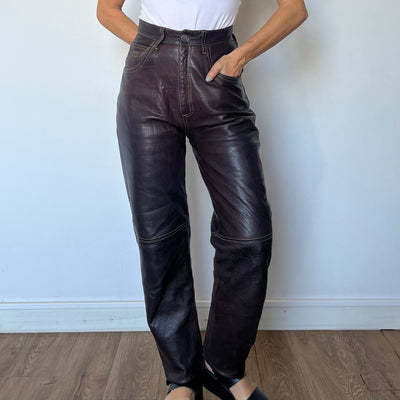 Brown Leather trousers