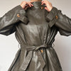 Vintage long trench coat with belt