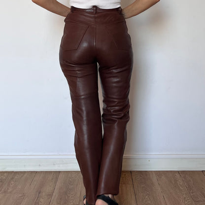 Brown Leather trousers