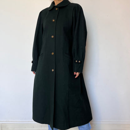 Vintage woman Loden Wool Long Coat