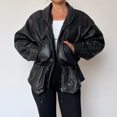 Vintage Black leather jacket