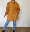 Vintage Suede Leather parka Jacket