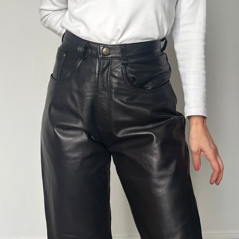 Dark Brown Leather trousers