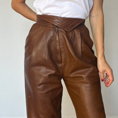 Brown Leather trousers