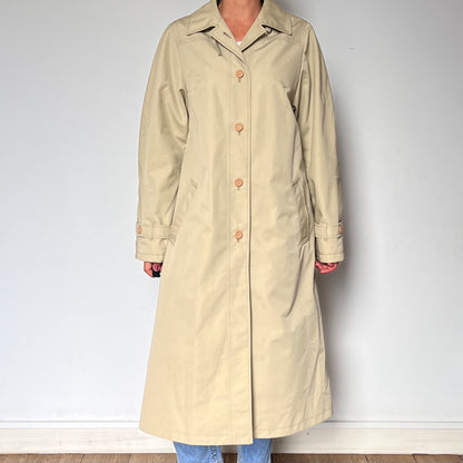 Vintage Waterproof Beige Trench Coat