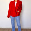 Vintage red wool Cashmere Blazer