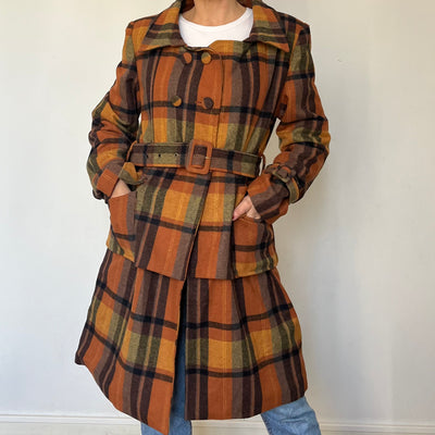 Vintage Plaid Coat by Lee Cooper