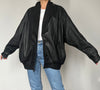 Vintage Smoking black leather jacket