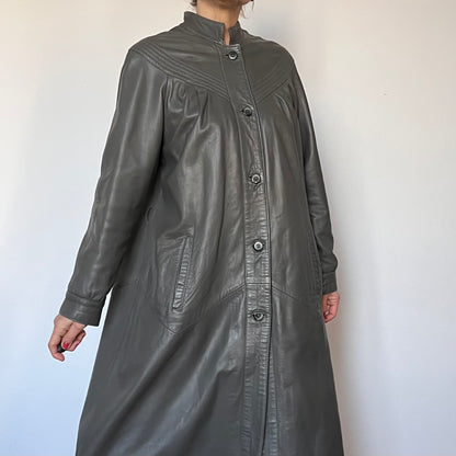 Vintage gray trench coat