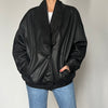 Vintage Smoking black leather jacket