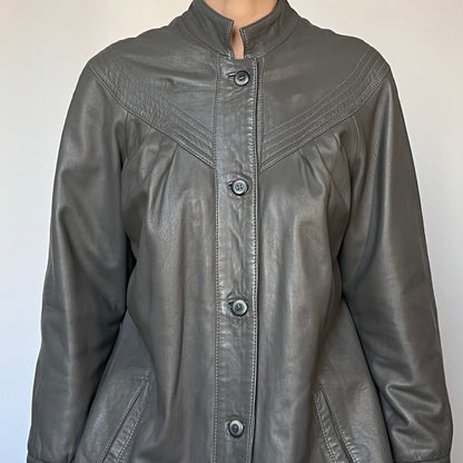 Vintage gray trench coat