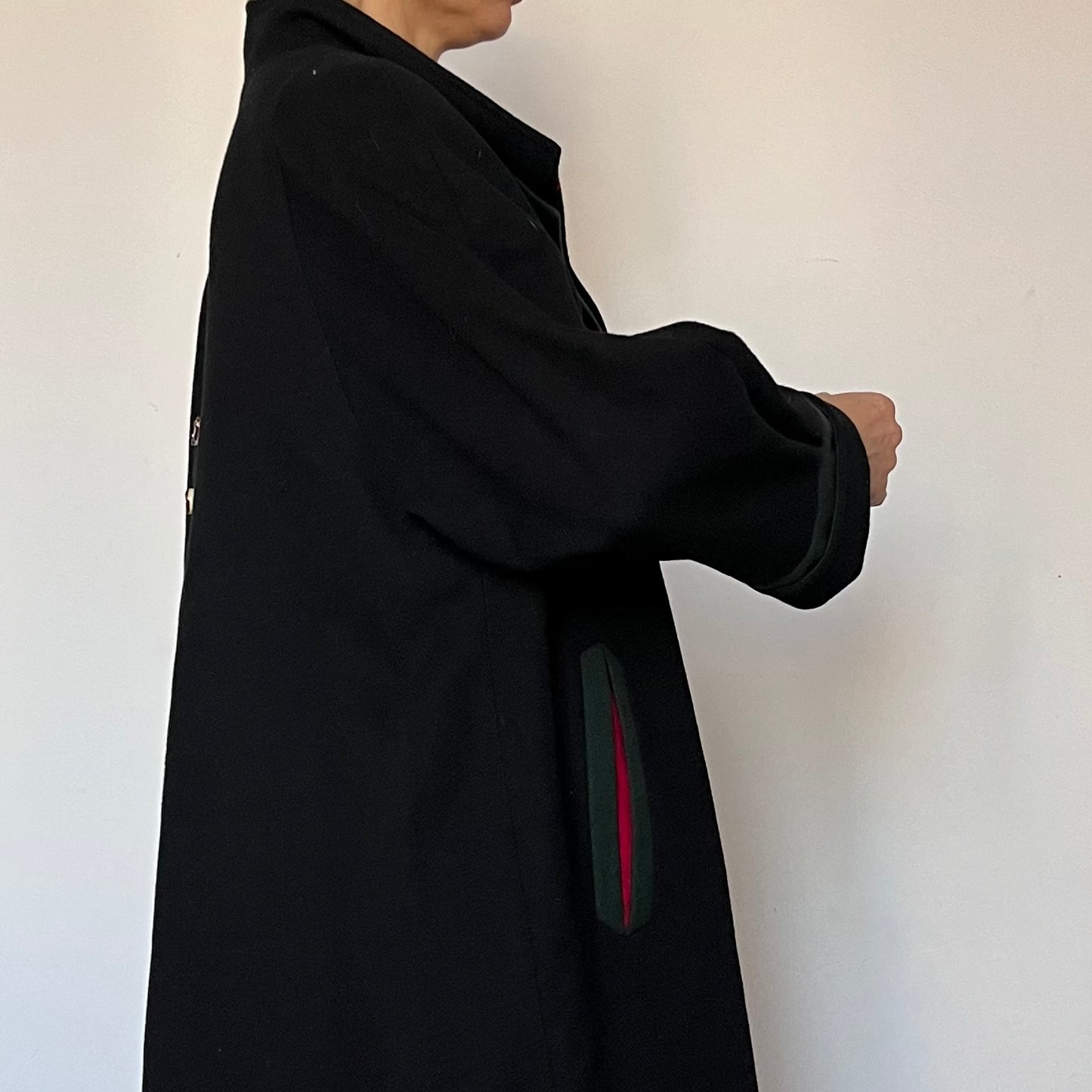 Vintage Loden Wool Long Coat