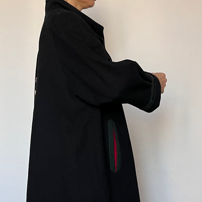 Vintage Loden Wool Long Coat