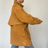 Vintage Suede Leather parka Jacket