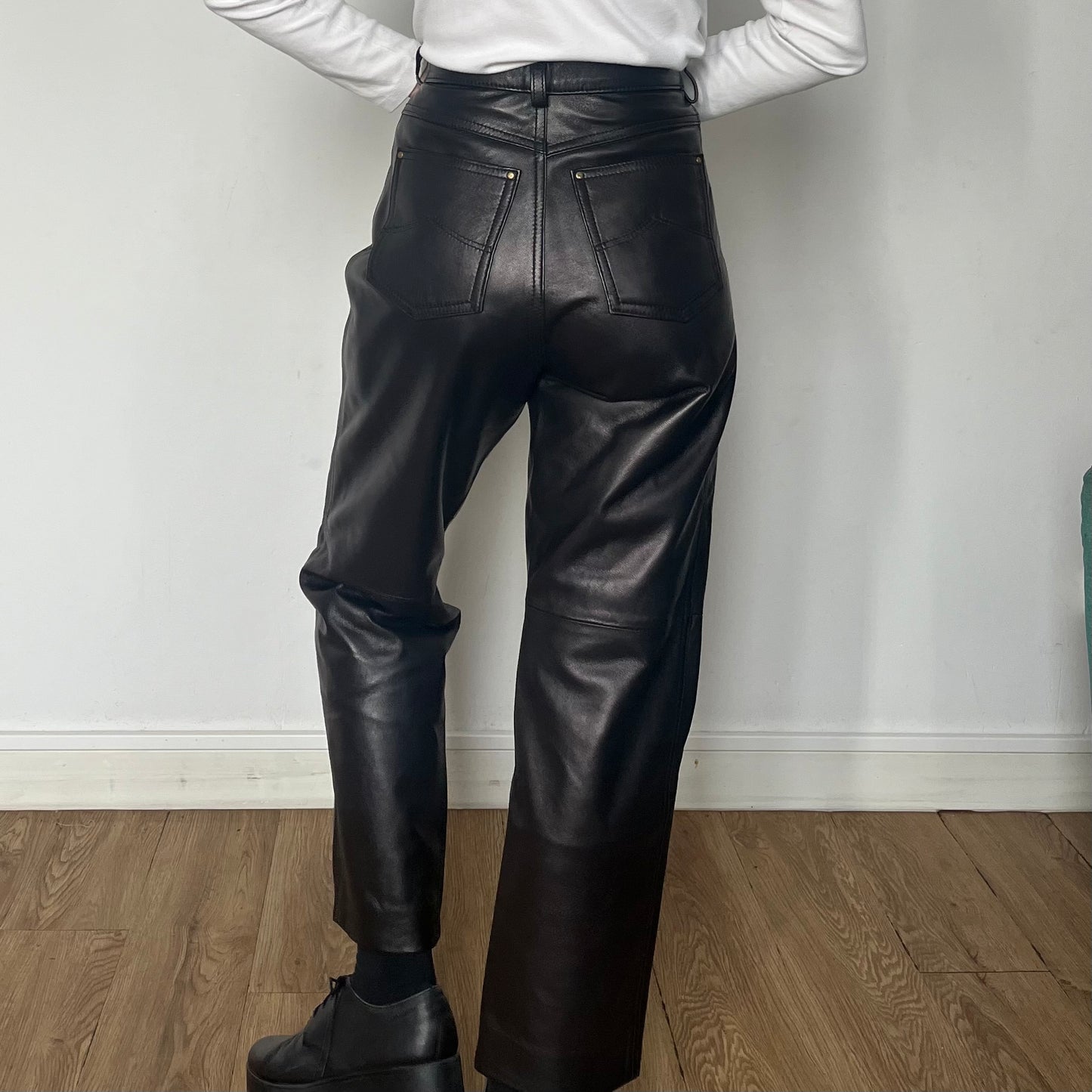 Dark Brown Leather trousers