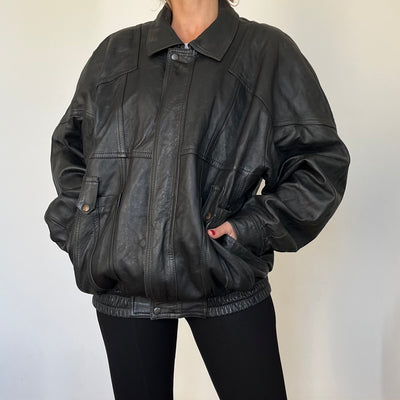 Vintage Bomber leather jacket