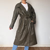 Vintage long trench coat with belt