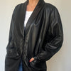 Vintage Leather Blazer Jacket