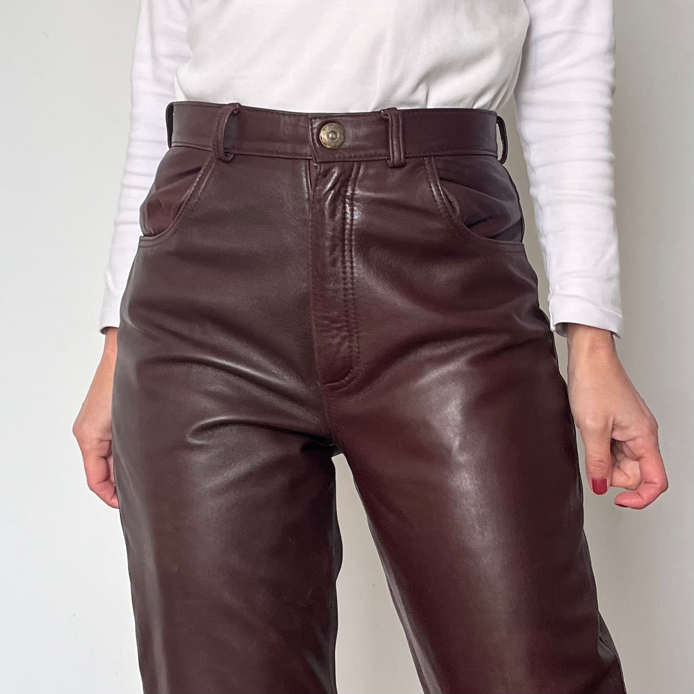 Brown Leather trousers